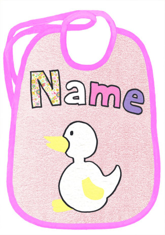 Quakende Ente auf rosa 